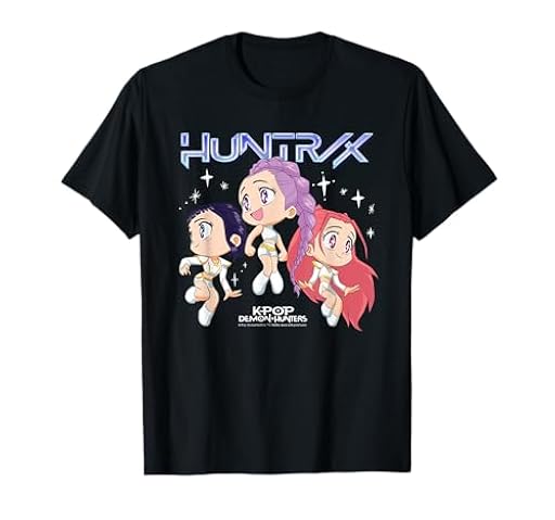 KPOP Demon Hunters Huntrix Chibi Oficialmente Autorizado Camiseta | Ya disponible en tu tienda friki favorita! En mundofriki.es!