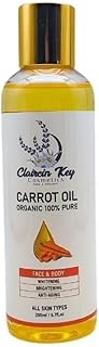 Carrot Oil 100% Pure Organic for Face & Body,...