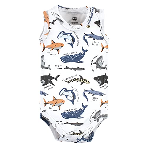 Image of Hudson Baby Unisex Baby Cotton Sleeveless Bodysuits