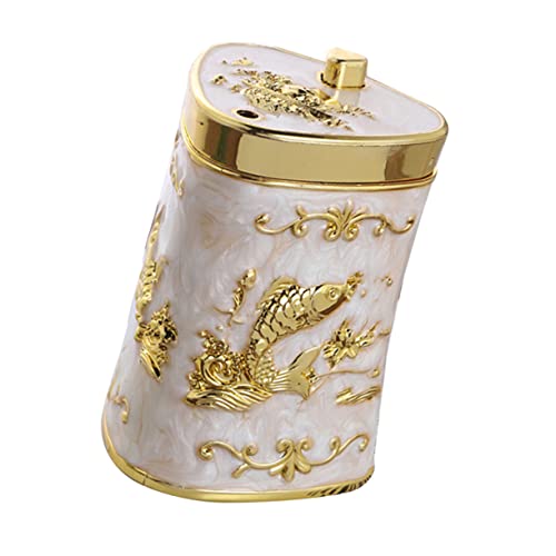 COLLBATH 1pc Pop Up Toothpick Dispenser Pressing Type Organizer Compact Household Toothpick Holder for Kitchen and Travel Convenient and Aesthetic Design Easy Press Button Operation