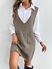 MakeMeChic Women's Casual Sweater Dress V Neck Sle... #3