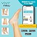 ViveSole Silicone Heel Protectors (2 Pairs) - Gel Guard for Women and Men Moisturizing Relief Blister, Cracked Foot, Plantar Fasciitis, Spurs Soft Cushion Support Protective Insert Sleeve