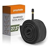 Prophete Unisex - Cámara de Aire para Adultos 27.5 x 1.9-2.125 47/57-584, válvula de Coche (40 mm) para Bicicleta, Color Negro, Talla única