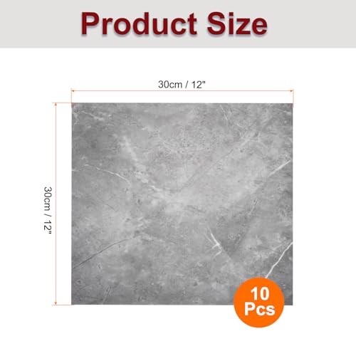 QUARKZMAN 10 Stück Peel-and-Stick-Marmorfliesen, wasserdichte Wandverkleidungsrückwand, 12x12 PVC Peel-and-Stick-Duschfliesen für Badezimmer, Küche, Wohnzimmer, Palast-Jade-Design