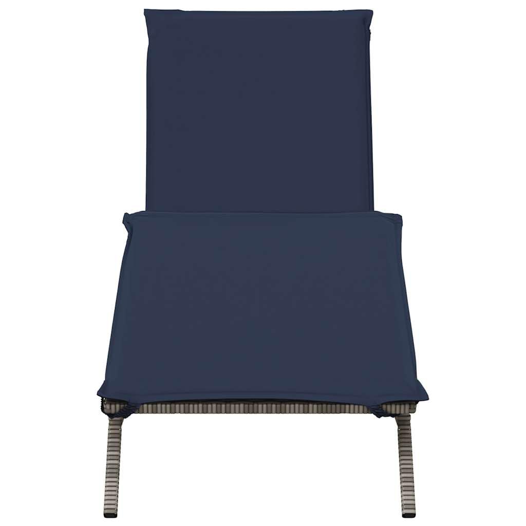 Poltrone da Giardino Relax con Cuscino Grigio
