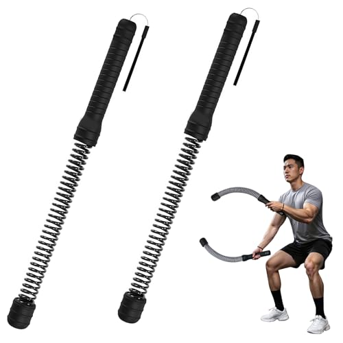 【コードレス&静音設計】バトルロープ トレーニングロープ 室内用 スプリング付き 筋トレ 有酸素運動 家庭用 トレーニングロープ コンパクト 収納便利 (カラー: ブラック)
