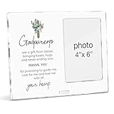 YGBF Godparents Gifts Picture Frame, Godparent Gift From Godchild, Christian Godfathers Godmothers Gifts Godparents Thank You Acrylic Photo Frames, Photo 4 x 6 Inches