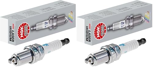 Bougie d'allumage NGK Laser Iridium IFR7X7G 91039 en lot de 2 pièces pour moteur essence