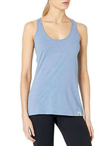 Champion Women's Authentic Originals Triblend Jersey Swing Tank Top, Blue Jazz Heather, Large