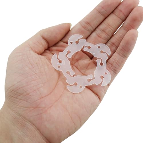 TAODAN 100PCS 6cm Reusable White Plastic Balloon Arch Clips Suitable for Birthday Party Weddings Celebrations Christmas by TAODAN - Used condition - Image 5