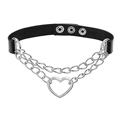 Black Leahter&Silver Heart