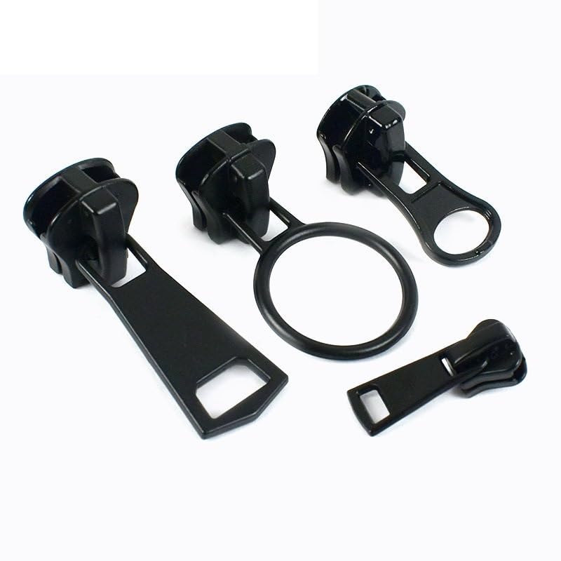 Kit de reparación de cremalleras, 5 deslizadores de cremallera for ropa, chaquetas, cremalleras, extractores de cabeza, kits de reparación de costura, suministros de bricolaje, accesorios.(Zt022 No15)