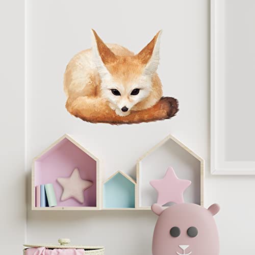 Vinilo decorativo animal zorrito Fennec Fox removible miniatura 2