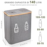 Zoom IMG-1 ieeilulu 140l raccoglitore bottiglie pattumiera