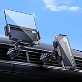 DICMKY Car Mount for Samsung Galaxy Z Fold 7 6 5 4 3 2 Accessories, Car Vent Phone Holder Designed for Foldable Screens, 360°Adjustment with One-Handed Operation for iPhone 17 16 Samsung Google Pixel