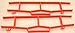 Home Court Volleyball Adjustable Boundary, Yellow/Blue, 8 m