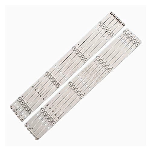 CARZE 10 Unids/Set Tira De LED For Iluminación Trasera Apto For LG 55UJ6300 55UJ6307 55UJ635V 55UJ634V 55UJ630V 55LJ5500 55UJ635 55UJ63_UHD 55LJ55_FHD AB Tiras de luz de Fondo de TV