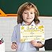 32 Gold Star Foil Preschool Diploma Kindergarten Certificates for Kids - Certificate of Achievement Paper for Printing 100th Day of School Award