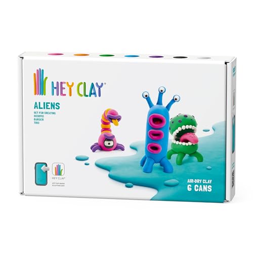 HEY CLAY Aliens: Burger, Trio, Scorpio Set - Air Dry