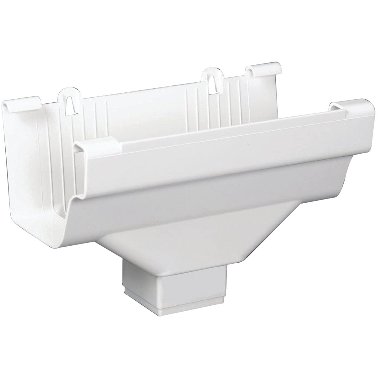 Amerimax White Vinyl Gutter Drop Outlet