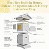 Beehive Starter Kit,Frame Complete Bee Box with Observation Window & Honey Spout,Bee Hive, Carpenter Bee House