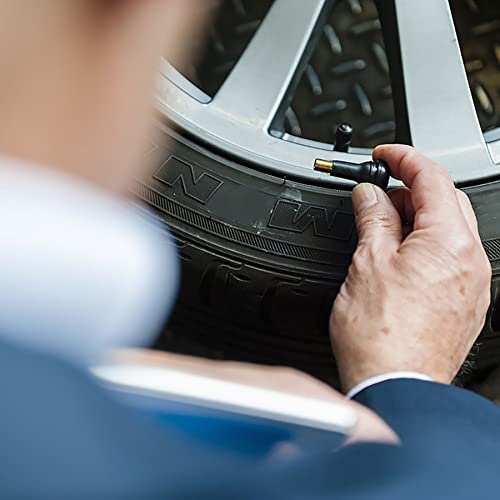 TR413 Gummiventil, Autoventil, Reifenventil Schwarz, Felgenventile, Universal, Snap-In Ventile für Reifen und Felgen, 5 Stück