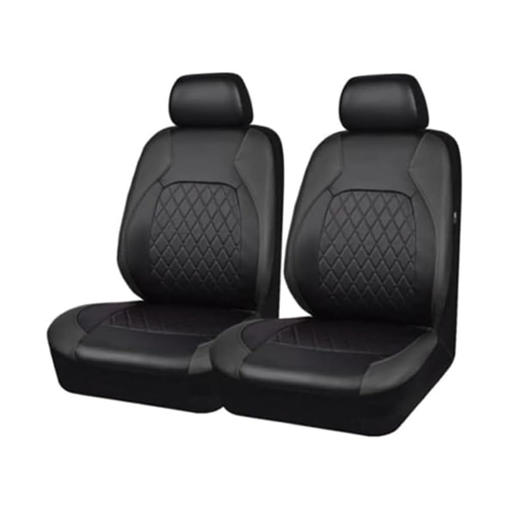 2pcs PU-Leather Car Seat Covers Full Set for Toyota Fortuner /SW4 2. Gen (AN150/AN160) 2016 2017 2018 2019 2020, Cars Front Seat Covers, Comfortable and Breathable, Nonslip Interior Accessories