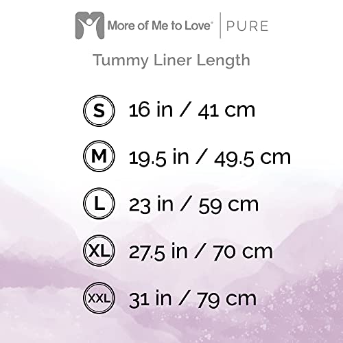 More of Me to Love Forro de abdomen de algodón orgánico y bambú, paquete de 4 unidades XXL (2 x blanco perla y 2 x gris piedra) - imagen 4