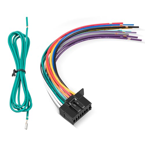 Image of NuIth 16 Pin Pioneer Radio Stereo Wiring Harness Power Speaker Plug DVD Power Cord Replacement for Pioneer DEH AVH AVIC MVH FH SPH AVH4000NEX AVH-4100NEX AVIC-6100NEX
