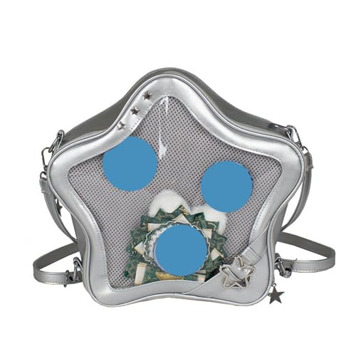 Mochila Itabag De PU Bolso Bandolera Precioso Pin Display Bolsos Hombro Itabag En Forma Estrella Carteras para Mujer Hombro Cruzado Ita Mochila Itabag De PU Bolso Bandolera Precioso Pin Display Bolsos Hombro Itabag En Forma Estrella Carteras para Mujer Hombro Cruzado Ita