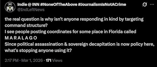 USA Attacks Another Sovereign Country UNPROVOKED. This Time It's Iran