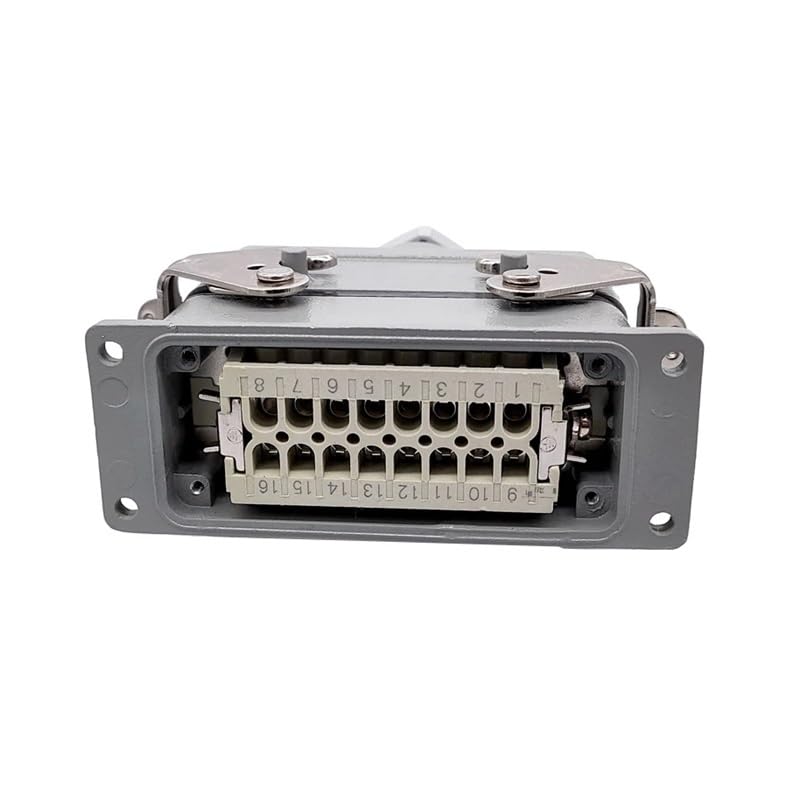 Conector Industrial Rectangular HDC-HE 16 pines 16A 500V miniatura 4