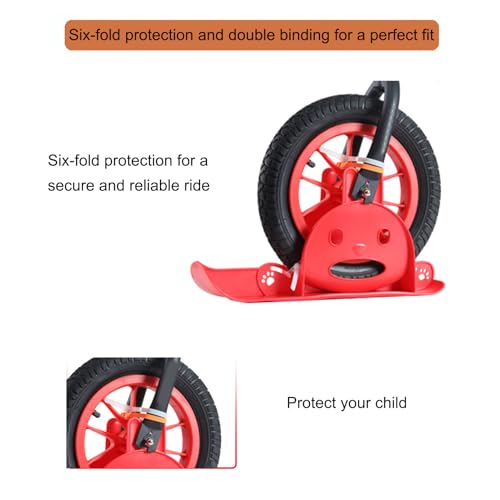 Fixation antidérapante poussette et trottinette pour bloquer le gel