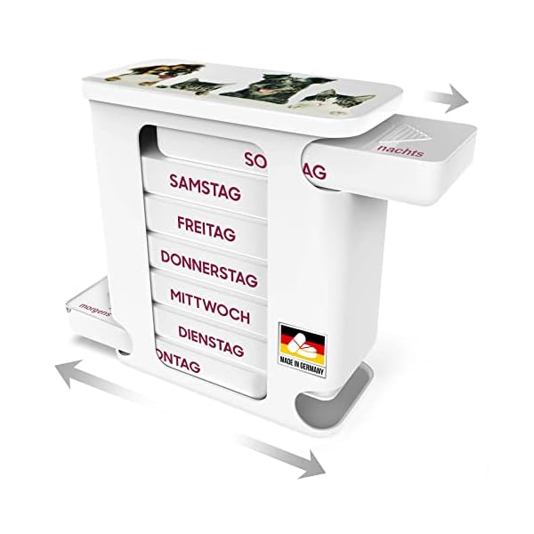 Kindersichere Sicherheitsdose | Medikamentenbox mit Schutzverschluss - sichere Aufbewahrung von Tabletten und Pillen – Bild 3