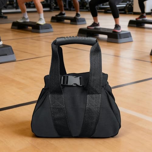 Kettlebell blanda rellenable para evitar golpes en casa durante rutinas de fuerza 6