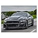 Compatible for 2015-2022 Ford Mustang MP Concepts GT500 Bumper Front Bumper Lip Side Splitter Spoiler Diffuser Glossy Black Carbon Style(Lip Carbon Look)