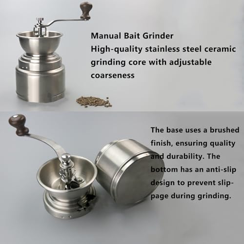 Molinillo de café para camping y hogar con selector de finura manual 7