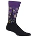 Hot Sox Men's Artist Series Crew Socks, Starry Night (Purple) Shoe Size: 6-12