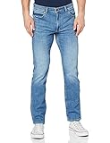LIGHTWEIGHT Wrangler Herren Greensboro Jeans, Light Strike, 34W / 32L