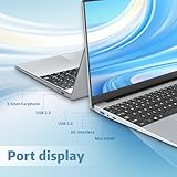 Txxren 15.6 inch Laptop, 16GB LPDDR4 RAM 512GB SSD Notebook, Celeron N5095 Processor 1080P FHD Touch ID Win11 Pro Laptops Computer, with Full Size Backlit Keyboard, WIFI 5, BT 4.2 PC Computer - Image 6