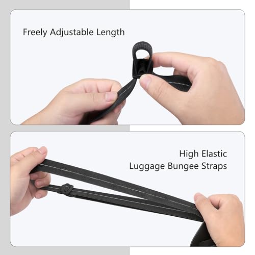 Alça elástica de bagagem - Alças elásticas ajustáveis para bagagem com fivela para prender bolsas de