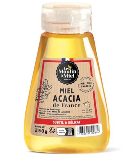 LE MOULIN À MIEL Miel liquide d'acacia de France 250 g