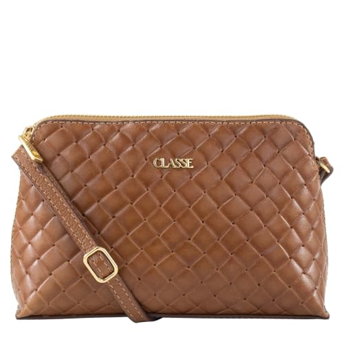 Bolsa Feminina Pequena Classe Couro Crossbody Transversal