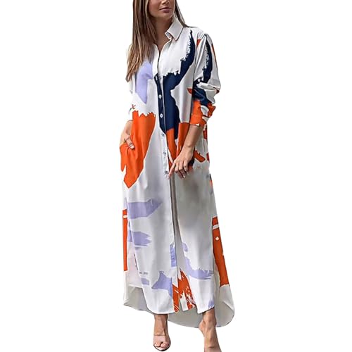Robe longue fendue marron clair pour le bureau et les sorties