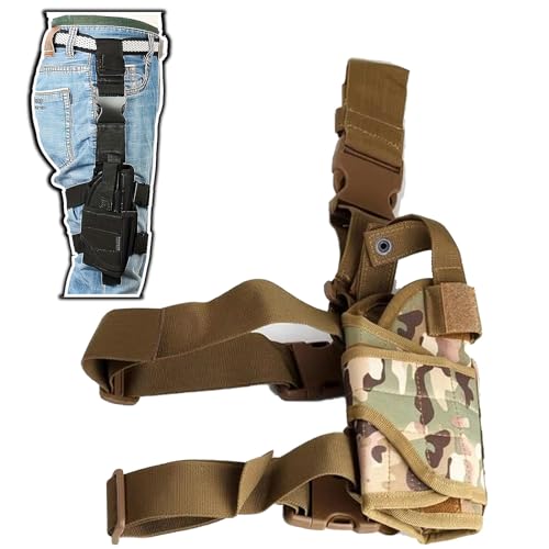 Holster de jambe tombant universel et étanche pour pistolet de cuisse droitier