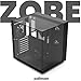 Zalman ZQBE ATX Mid Tower PC Case, 3 x PWM ARGB Fans with Multi-Port Fan Hub RGB Controller Included, USB Type-C 3.2, 240mm Radiator Support, Full-View Panoramic Tempered Glass Panels, Black