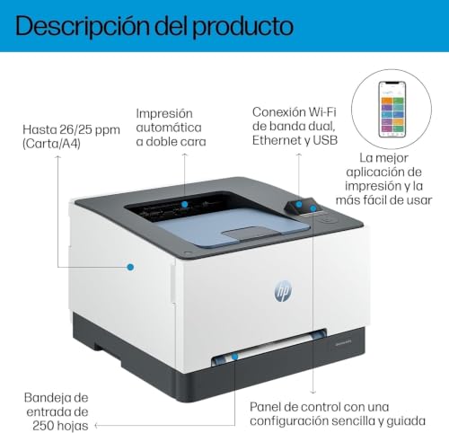 Miniatura 3 de Hp Color Laserjet Pro 3302sdw 499q6f, Impresora Laser A4 Multifunción A Doble Cara Automática, Escaner, Copiadora 25ppm, Wi-Fi Direct, Procesador 1,2 Ghz, Memoria 512mb, Hp Smart App Blanca Y Azul