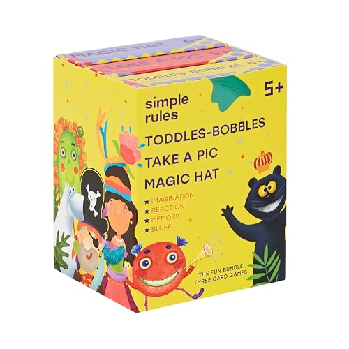 Image of Fun Card Games Bundle for Kids 5+ | 3 Games Included | Fun Educational Card Games | Help to Train Memory, Imagination and Creativity | Recommended by Teachers | 2-6 Players | 10 min Playtime