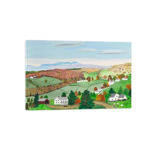 Impression sur toile paysage-Août tableau de décoration murale