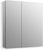 Vista 3 de Kohler CB-CLR1620FS - Armario de medicinas para baño sin marco, puerta única, borde biselado rectangular, espejo de gabinete de baño, estantes